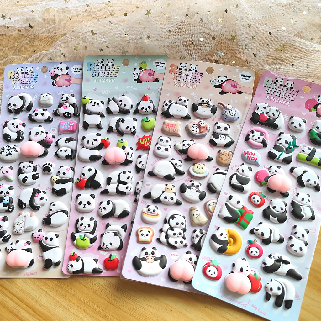 4-Piece Cute Panda Stress Reli – обзор и цена Craft Embellishment World