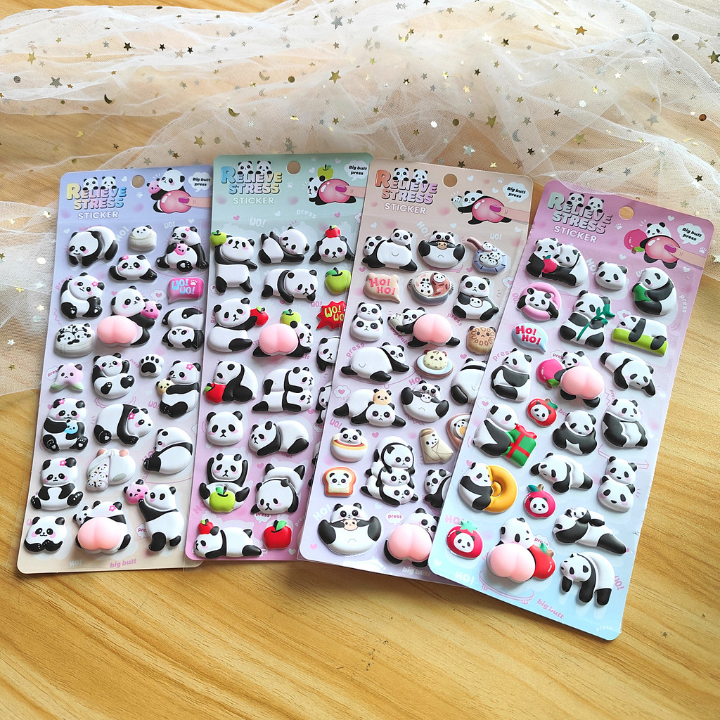 4-Piece Cute Panda Stress Reli – обзор и цена Craft Embellishment World