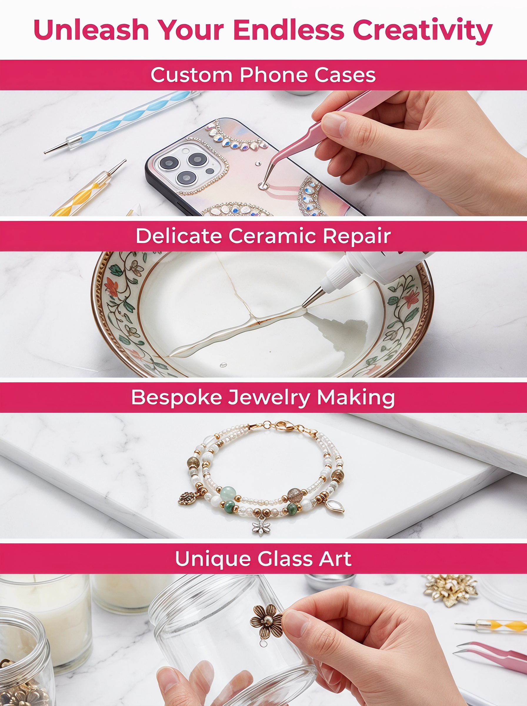 3Pcs Transparent Invisible Jew – обзор и цена Embellishment Glue Craft