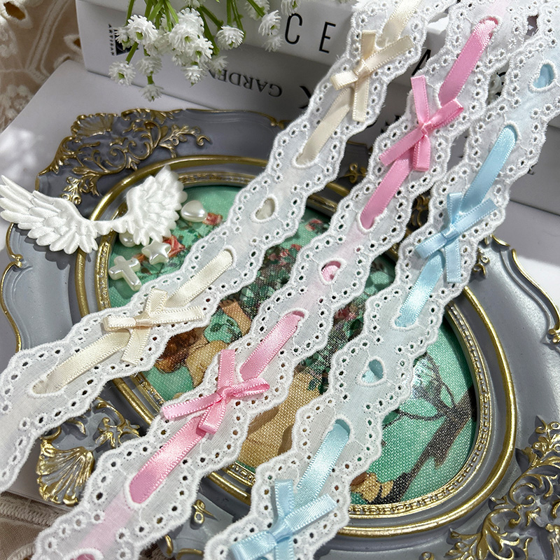 1yard Bow Pleated Lace Lolita  – обзор и цена Lace Ribbon Trim