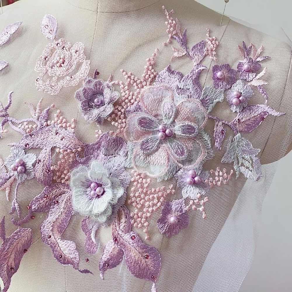 3D Flowers Beaded Lace Fabrics – обзор и цена Embellishments For Scrapbooking