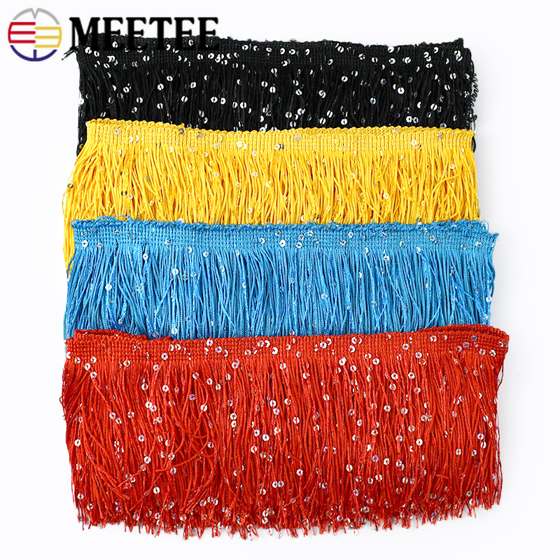 2/4/8M 10cm Colorful Sequin Ta – обзор и цена Fringe Ribbon Sewing