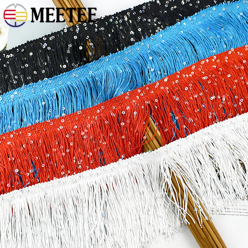 2/4/8M 10cm Colorful Sequin Ta – обзор и цена Fringe Ribbon Sewing