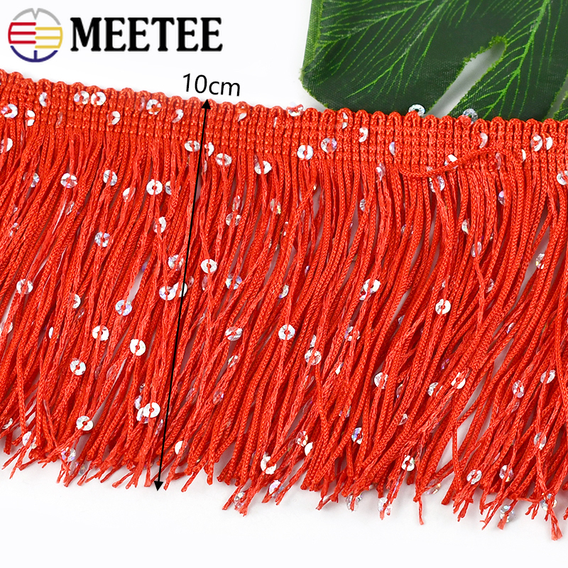 2/4/8M 10cm Colorful Sequin Ta – обзор и цена Fringe Ribbon Sewing