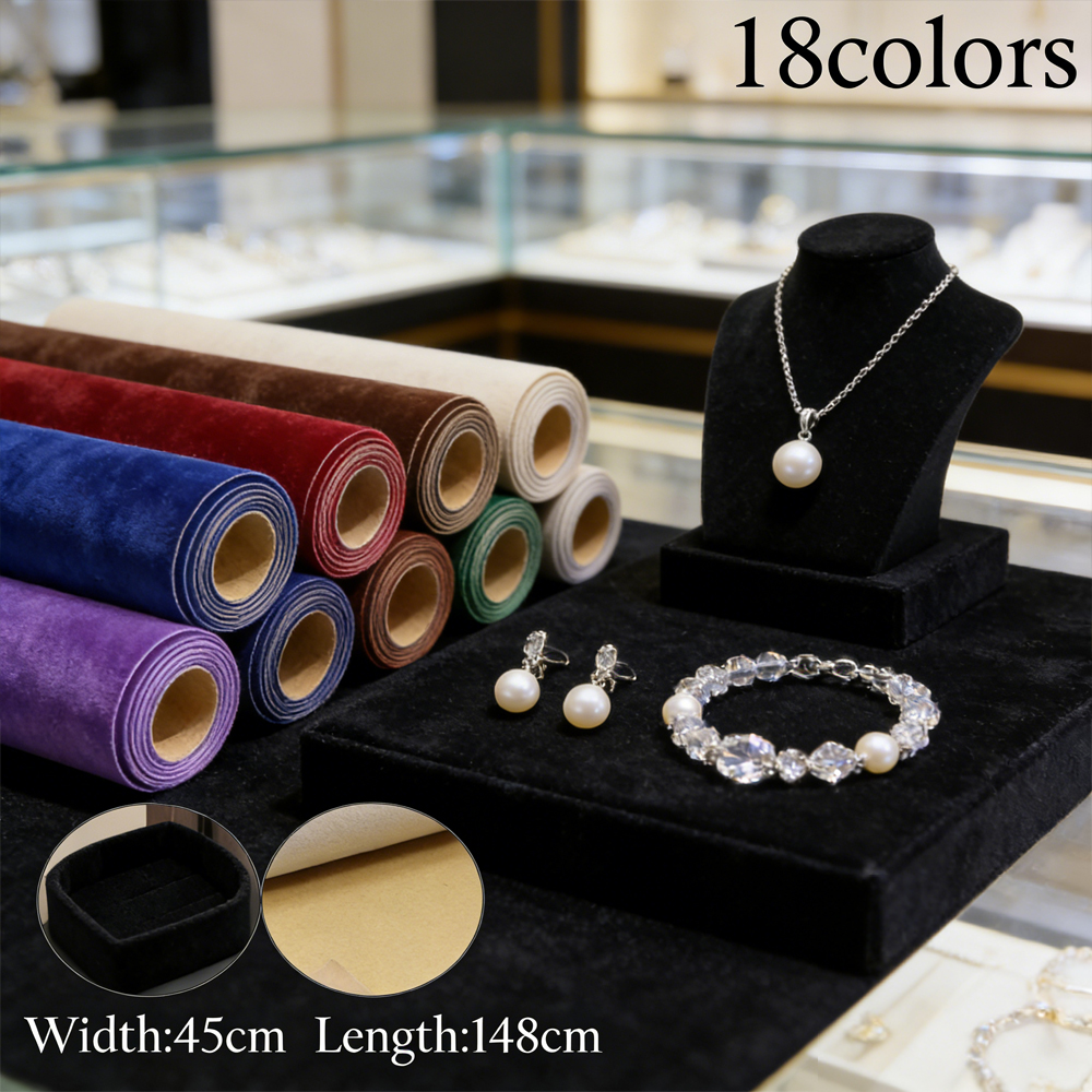 1 roll 45 x 148cm Self-adhesiv – обзор и цена Velvet Ribbon Roll