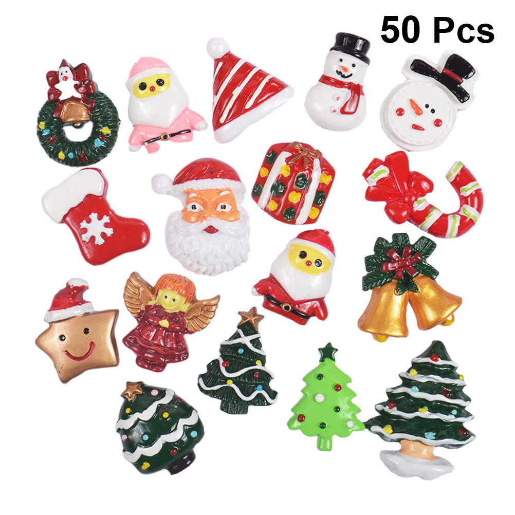 50pcs DIY Resin Accessories Ch – обзор и цена Christmas Craft Embellishment