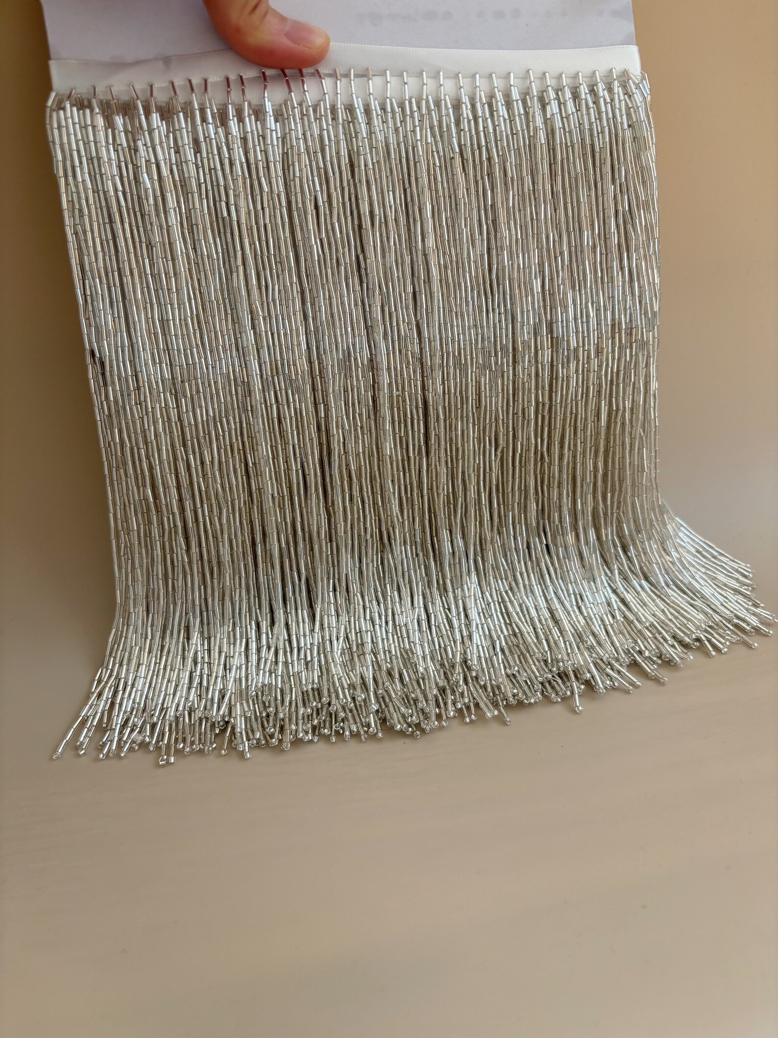 Silver Bead Fringe Trim For Ha – обзор и цена Beaded Trim Fringe