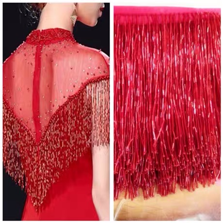 Silver Bead Fringe Trim For Ha – обзор и цена Beaded Trim Fringe