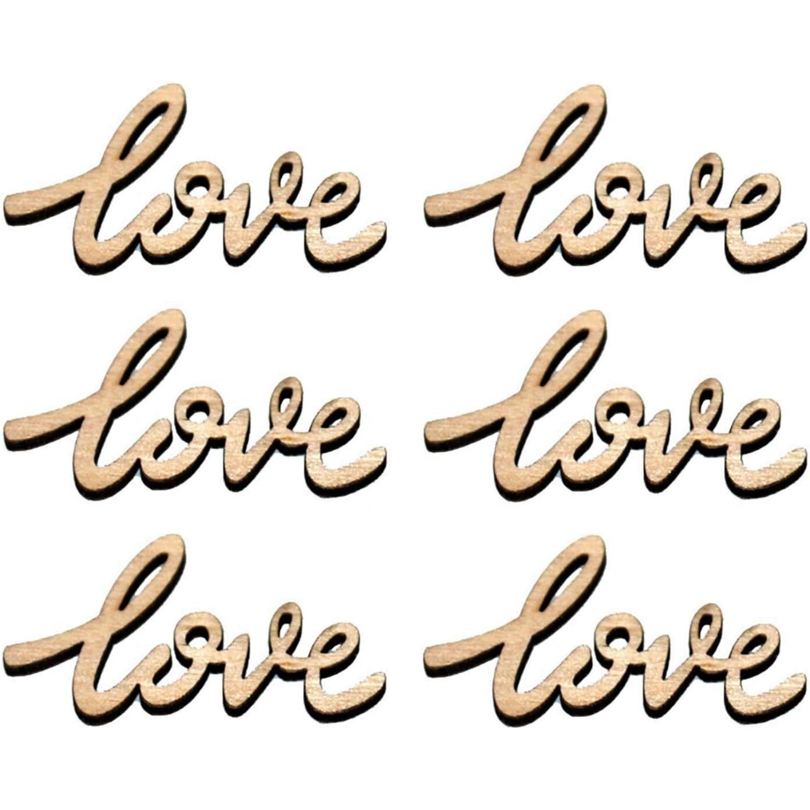 18/36 Pcs Little Love Wood Cra – обзор и цена Christmas Craft Embellishment