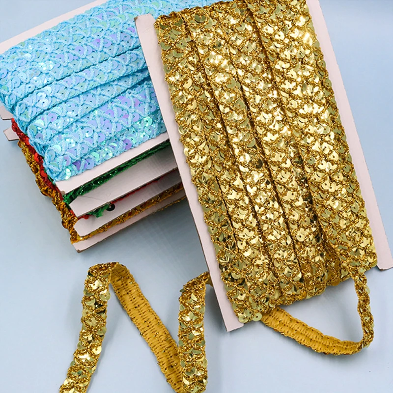10m Gold and Silver Sequined L – обзор и цена Lace Ribbon Trim
