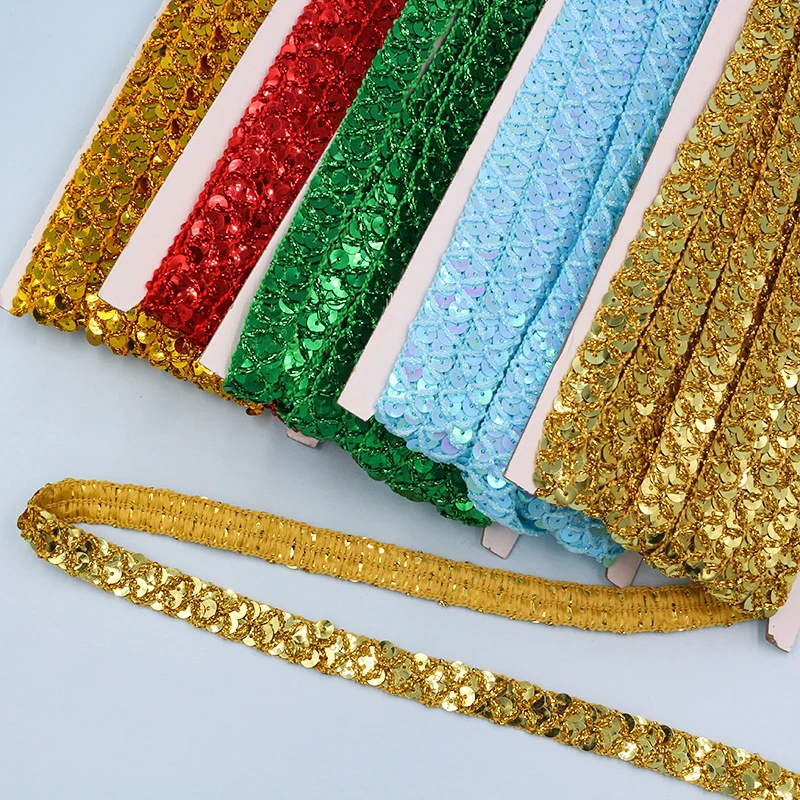 10m Gold and Silver Sequined L – обзор и цена Lace Ribbon Trim