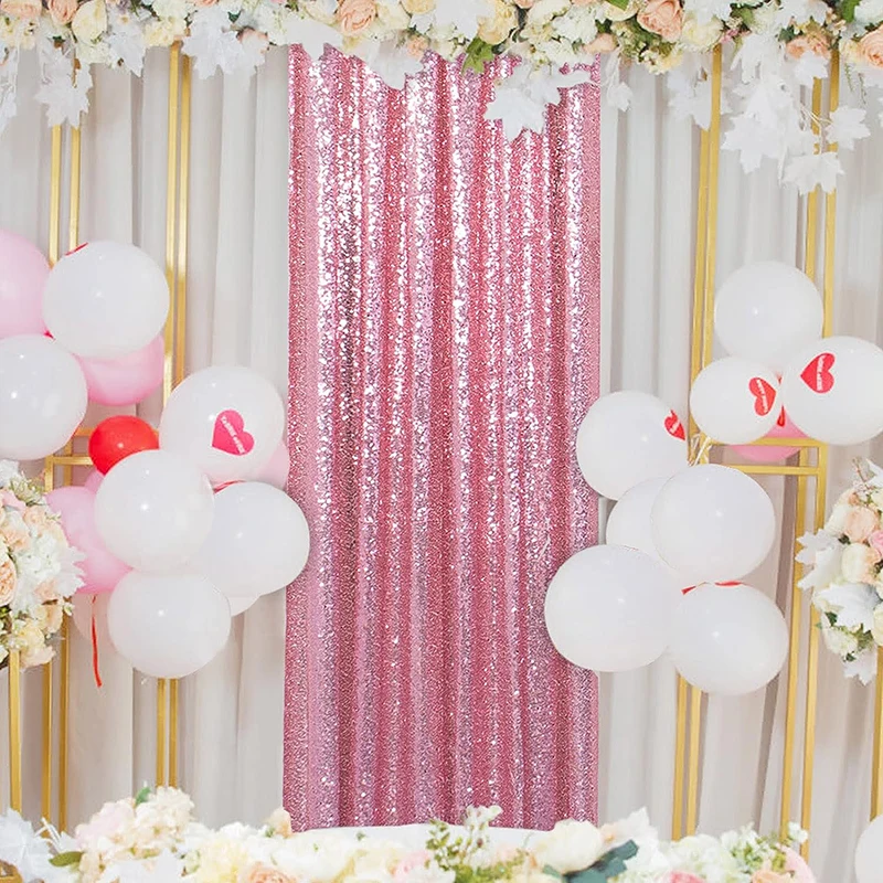 1PC Pink Sequin Backdrop Curta – обзор и цена Sequin Fabric Panel