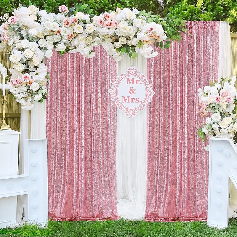 1PC Pink Sequin Backdrop Curta – обзор и цена Sequin Fabric Panel
