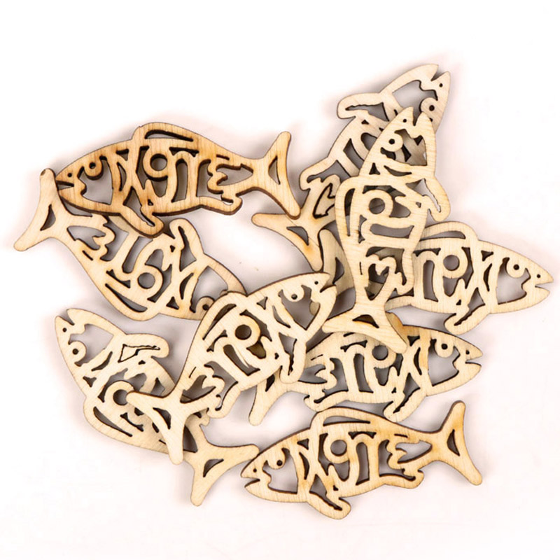 Wooden Cute Fish Shape Arts Pa – обзор и цена Embellishments For Scrapbooking