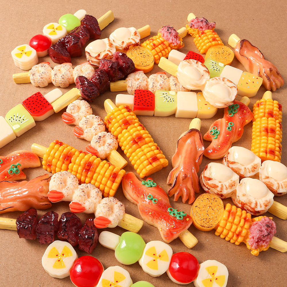 4pcs Simulation Foood Barbecue – обзор и цена Embellishments For Scrapbooking
