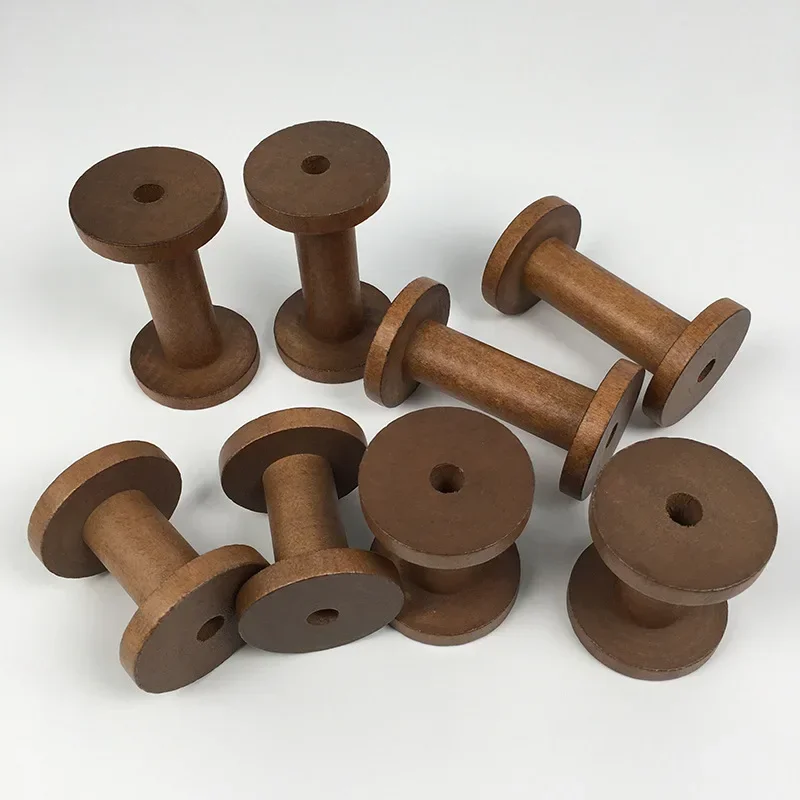1Pc Vintage Wooden Spools DIY  – обзор и цена Organza Ribbon Spool