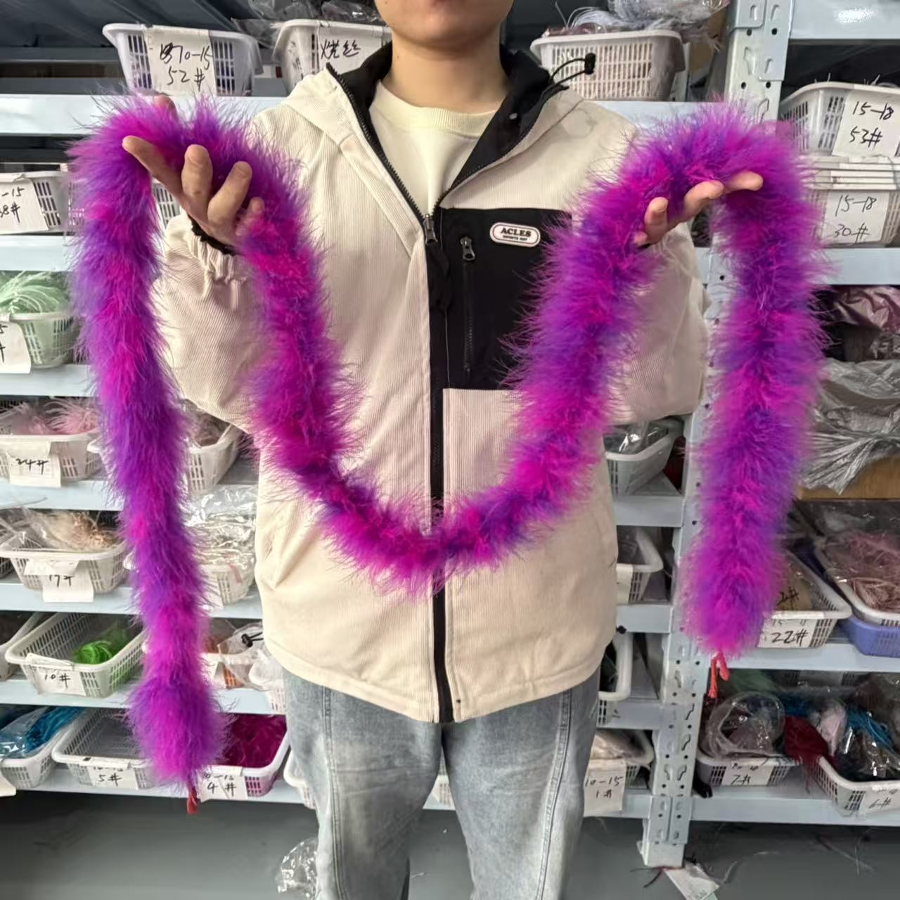Multicolored 2Meters Marabou F – обзор и цена Feather Trim Marabou