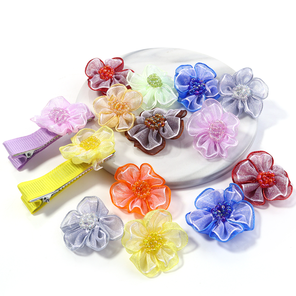 10Pcs/Lot Mesh Flower Applique – обзор и цена Applique Patch Flower