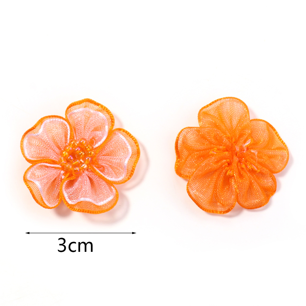 10Pcs/Lot Mesh Flower Applique – обзор и цена Applique Patch Flower