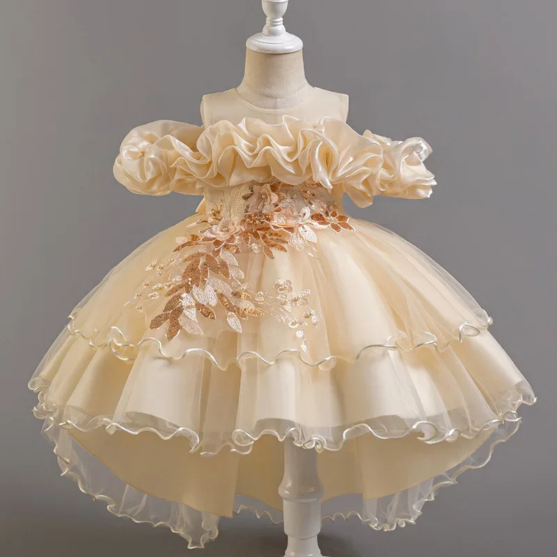 Fashion Flower Girl Dresses fo – обзор и цена Lace Ribbon Trim