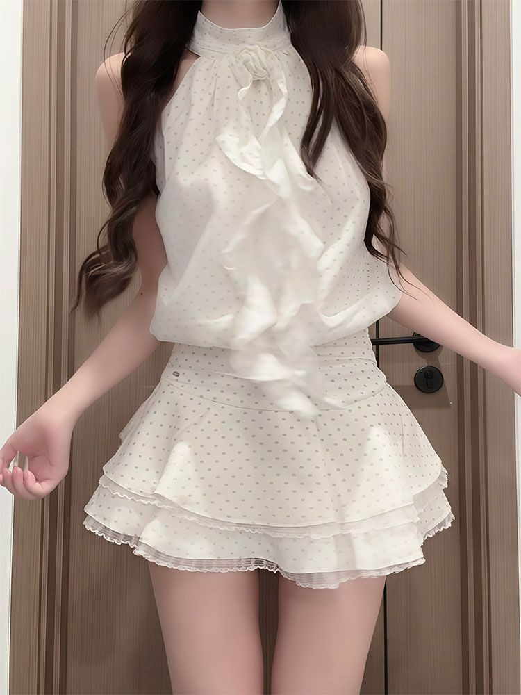 French Sweet Polka Dot 2 Piece – обзор и цена Elastic Lace Trim