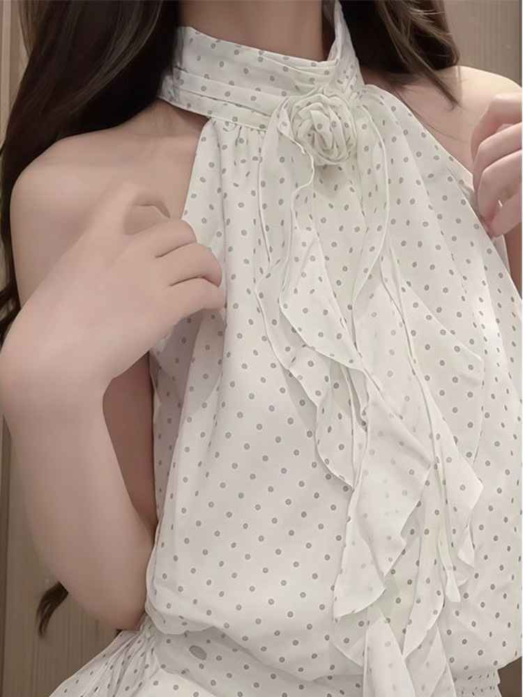 French Sweet Polka Dot 2 Piece – обзор и цена Elastic Lace Trim