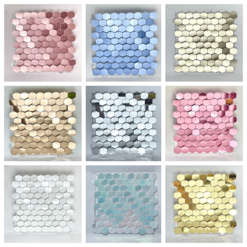 1pc Hexagon Sequin Backdrop Pa – обзор и цена Sequin Fabric Panel
