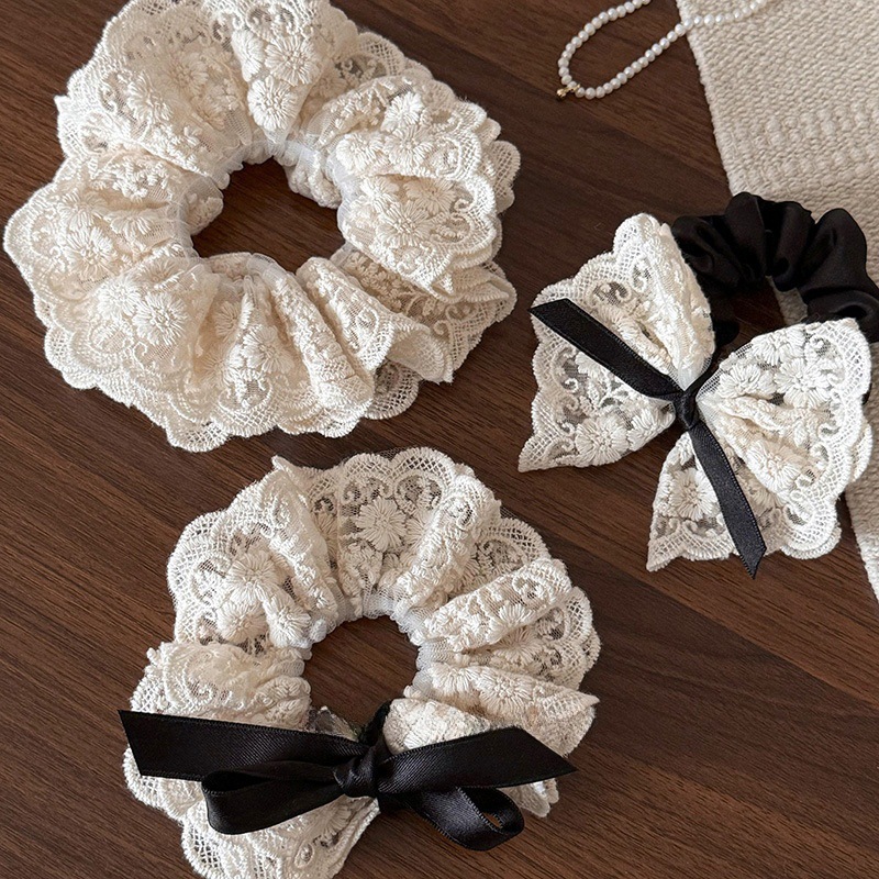 French retro double layered bo – обзор и цена Lace Ribbon Trim