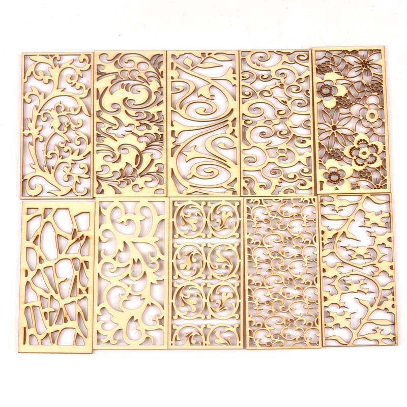 5Pcs Hollow Lace Wood Crafts F – обзор и цена Embellishments For Scrapbooking