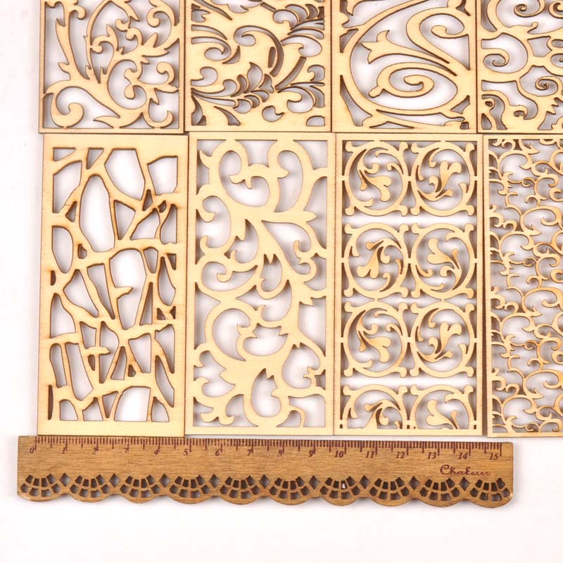 5Pcs Hollow Lace Wood Crafts F – обзор и цена Embellishments For Scrapbooking