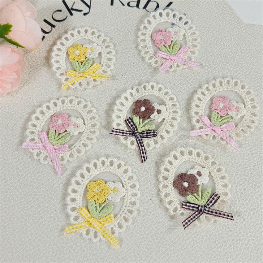 10PCS New Spring Summer Fresh  – обзор и цена Applique Patch Flower