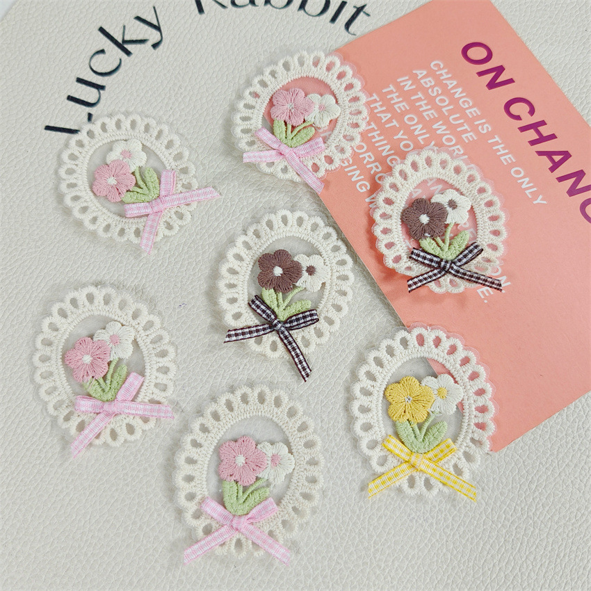 10PCS New Spring Summer Fresh  – обзор и цена Applique Patch Flower