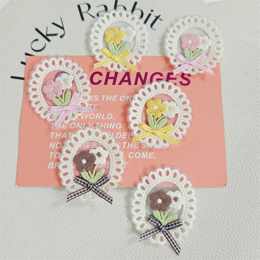 10PCS New Spring Summer Fresh  – обзор и цена Applique Patch Flower