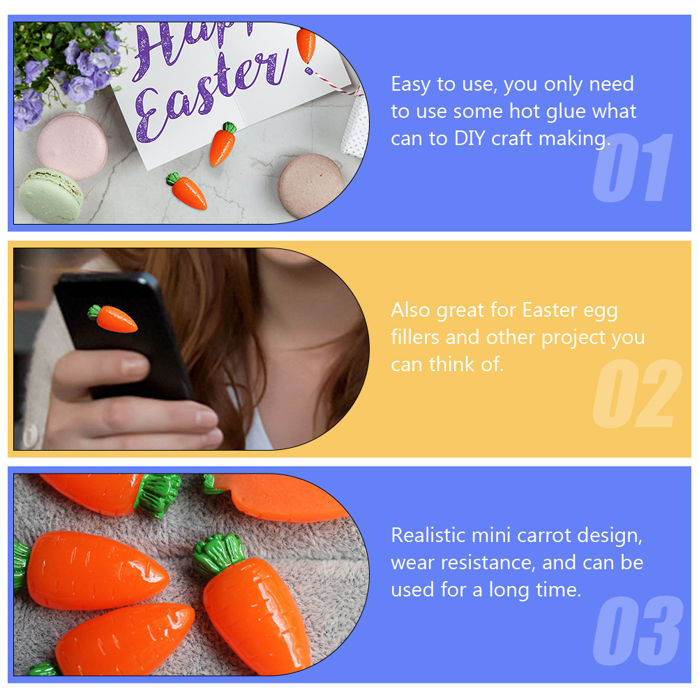  20 Pcs Simulated Carrot Acces – обзор и цена Embellishments For Scrapbooking