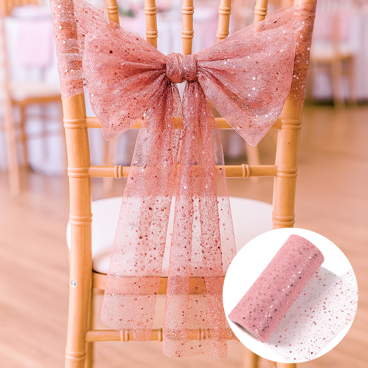 Glitter Tulle Rolls Birthday P – обзор и цена Organza Ribbon Spool