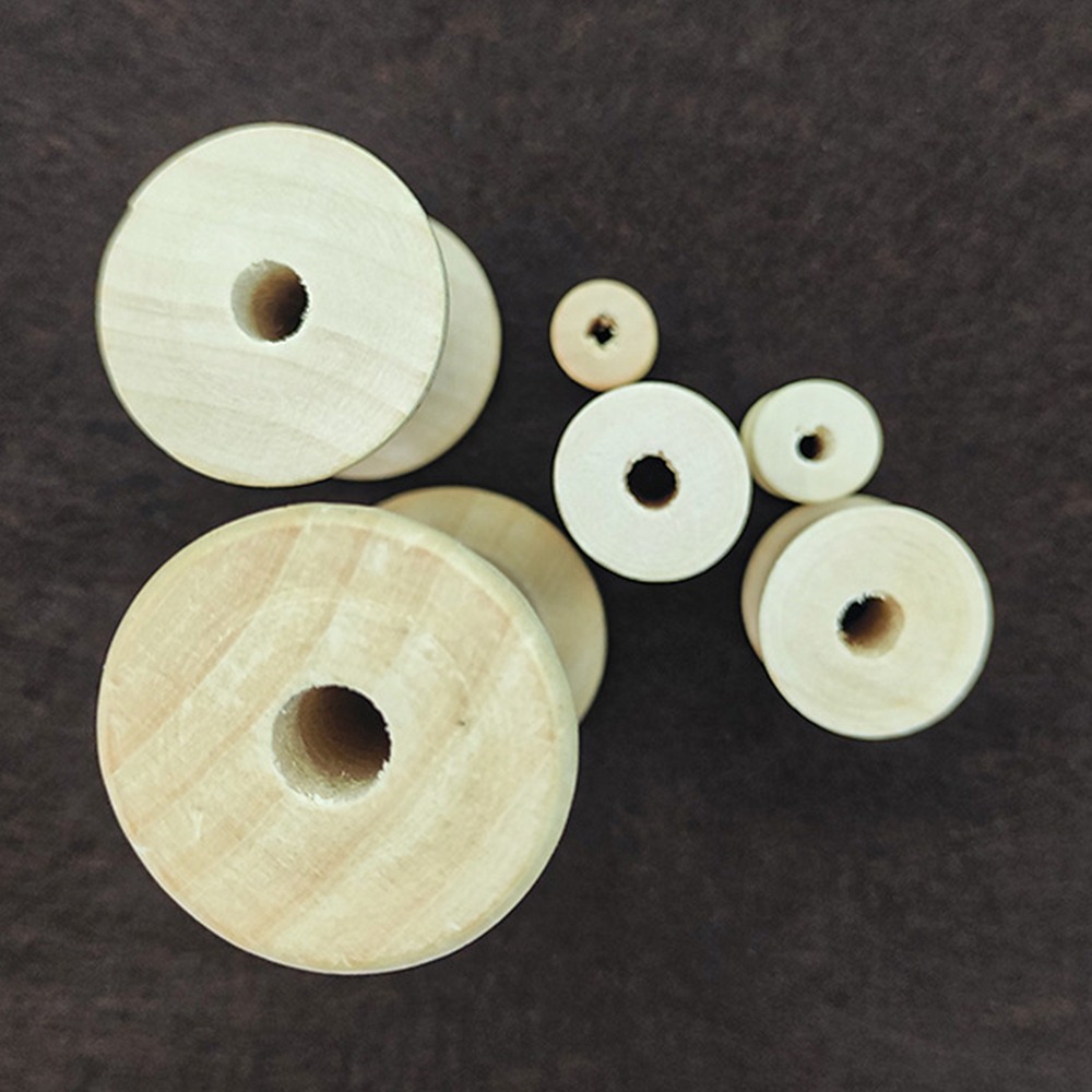 5/10PCS Wooden Bobbins Spools  – обзор и цена Organza Ribbon Spool