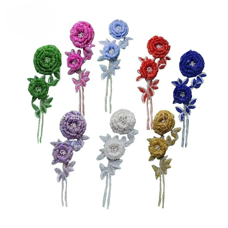 NEW Multicolor Handmade Beaded – обзор и цена Applique Patch Flower