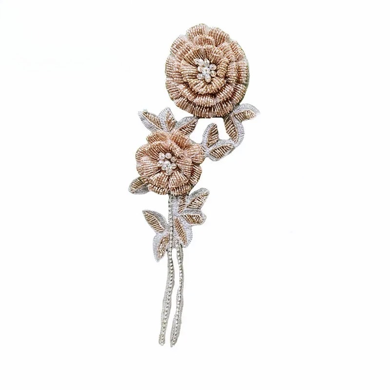 NEW Multicolor Handmade Beaded – обзор и цена Applique Patch Flower