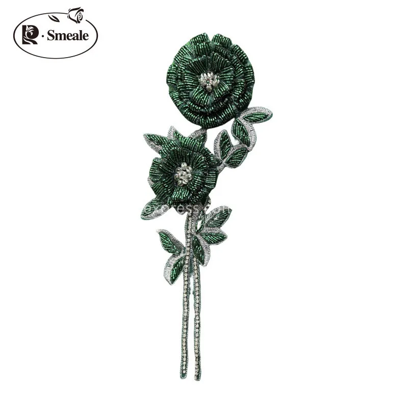 NEW Multicolor Handmade Beaded – обзор и цена Applique Patch Flower