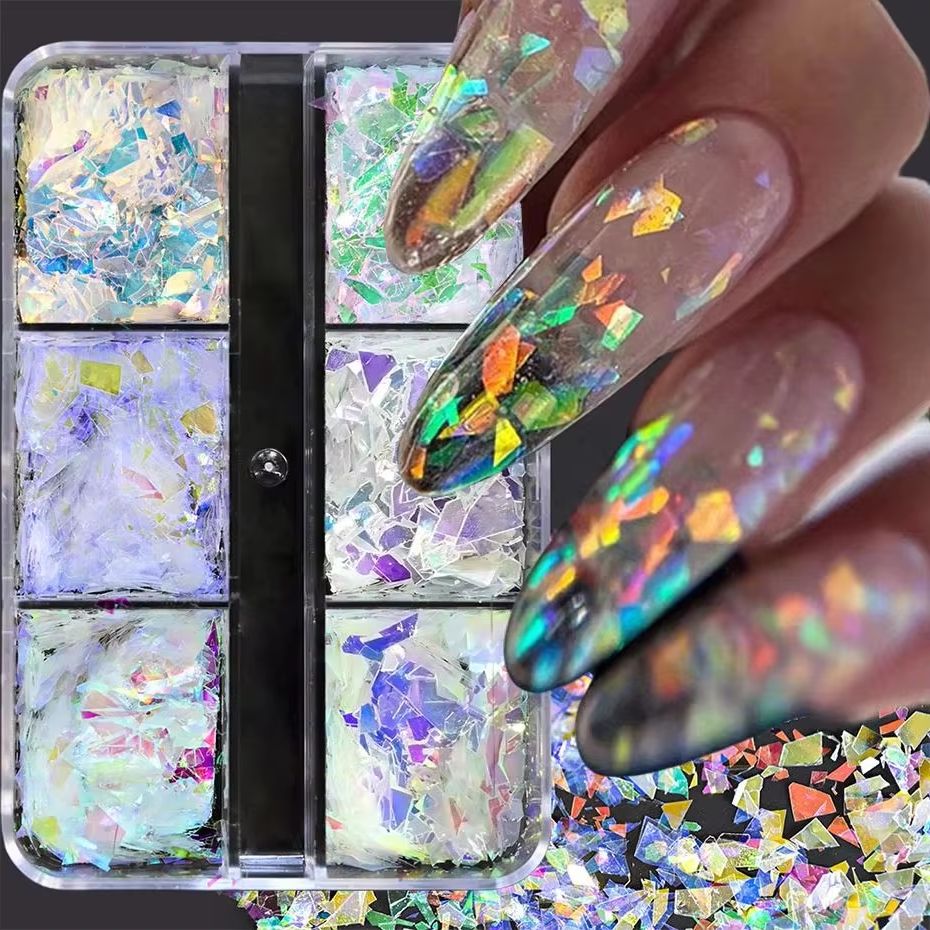 6Grids Shiny Iridescent Mermai – обзор и цена Glitter Vinyl Roll