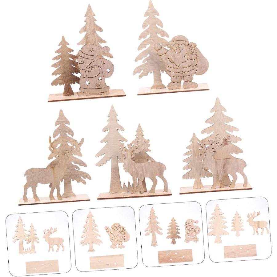 Wooden Ornaments Craft Predril – обзор и цена Christmas Craft Embellishment