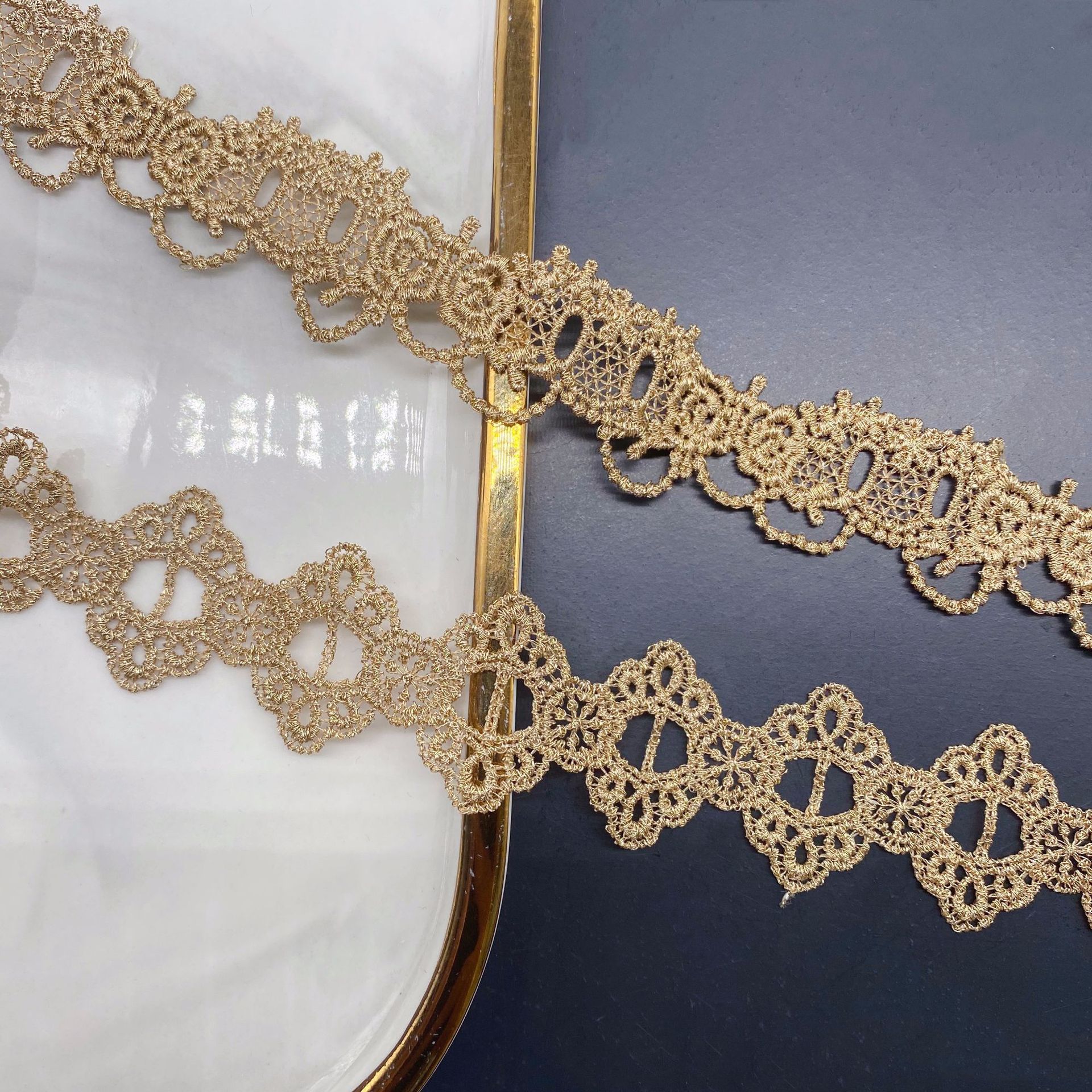 2yards Golden Embroidered Love – обзор и цена Lace Ribbon Trim