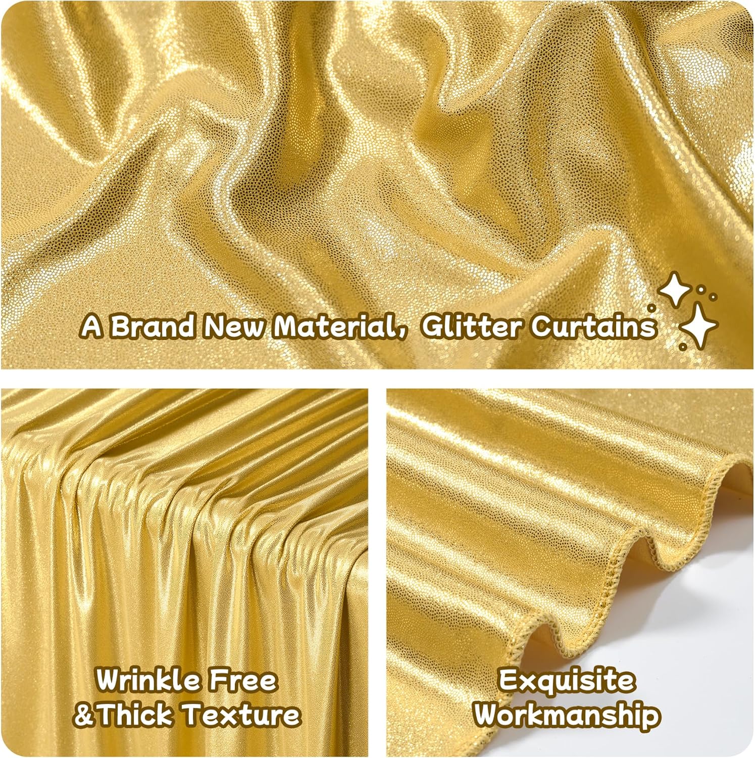2.3x7FT Wrinkle Free Glitter 1 – обзор и цена Sequin Fabric Panel