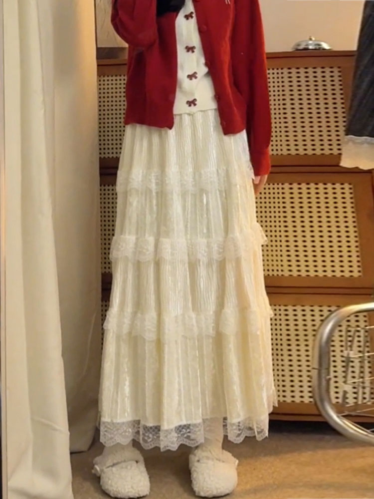 Elegant High Waist  Skirt in S – обзор и цена Elastic Lace Trim