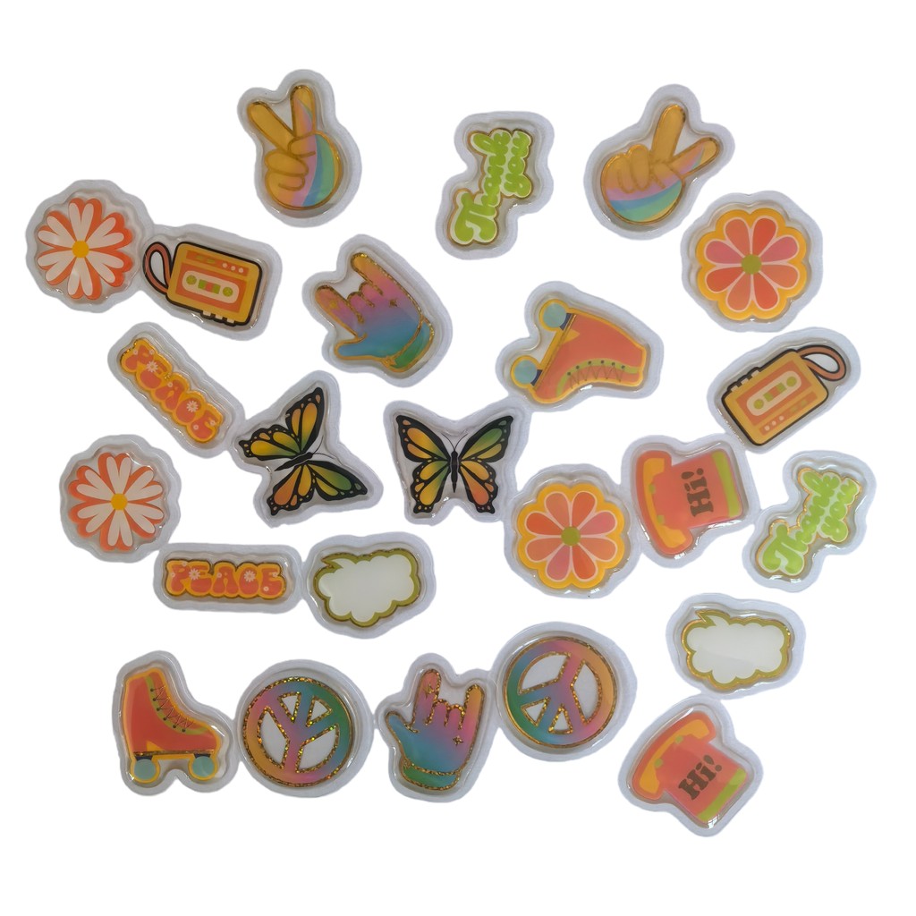 45 Pcs Adorable Epoxy Stickers – обзор и цена Craft Embellishment World