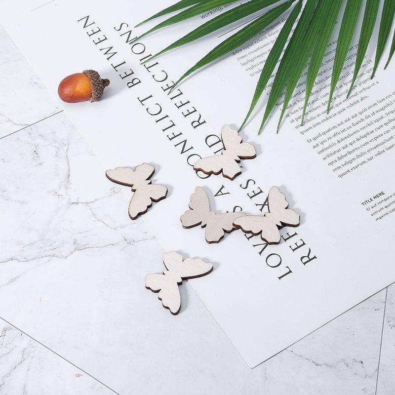 50 Pcs for Butterfly Wooden Sl – обзор и цена Christmas Craft Embellishment