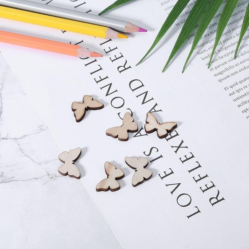 50 Pcs for Butterfly Wooden Sl – обзор и цена Christmas Craft Embellishment
