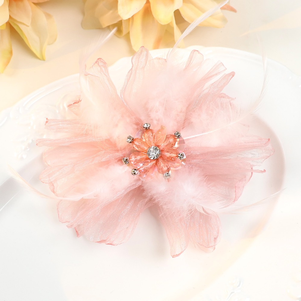 Handmade Mesh Feather Flower B – обзор и цена Crystal Mesh Fabric