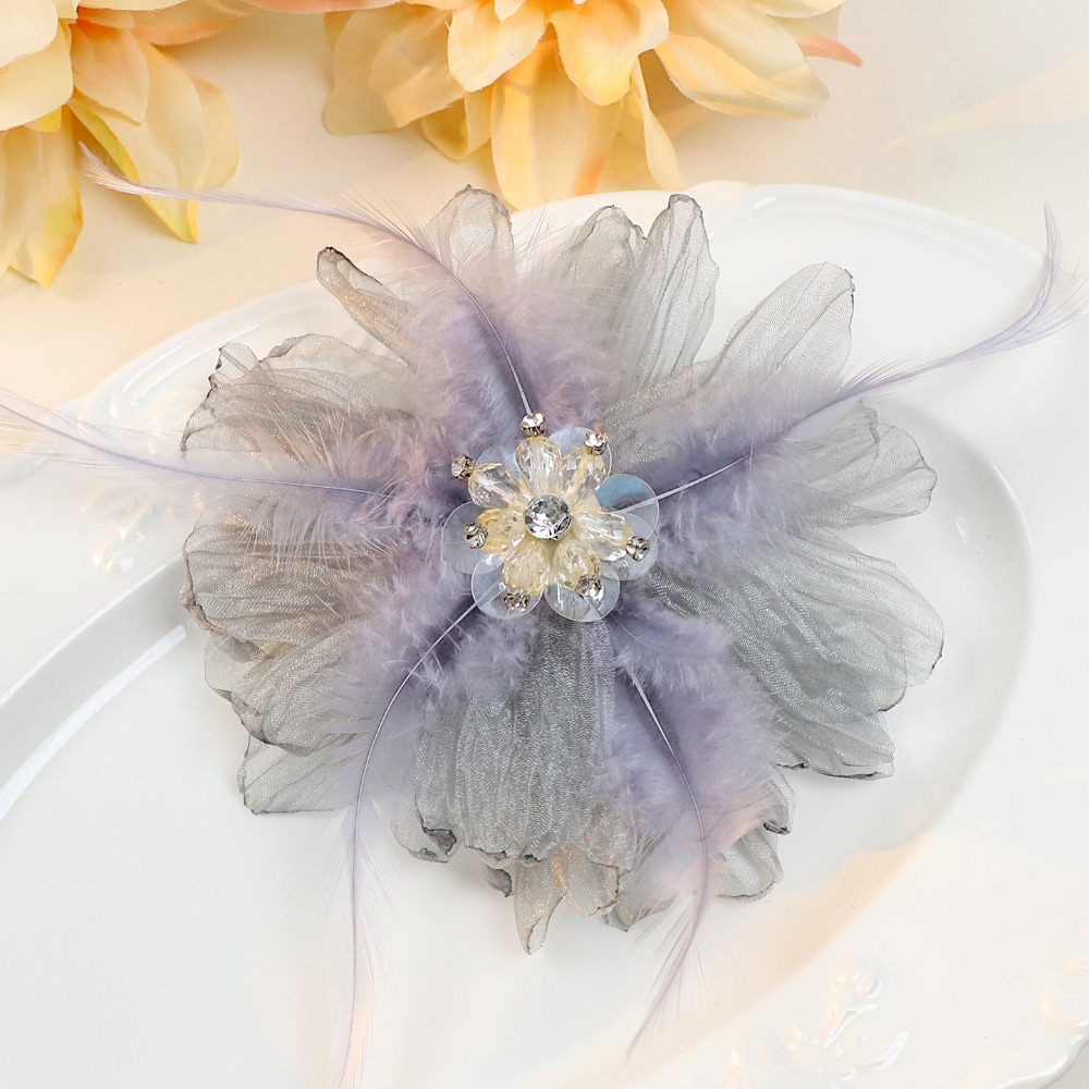 Handmade Mesh Feather Flower B – обзор и цена Crystal Mesh Fabric