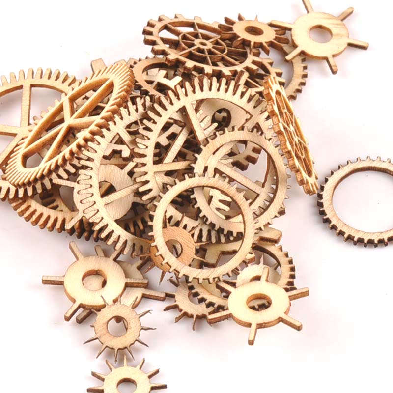 20-40mm 36pcs Unfinished Wood  – обзор и цена Embellishments For Scrapbooking